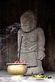 Candi Cetho - Pavilions and statues of the twelfth terrace.  